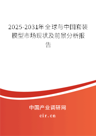 2025-2031年全球與中國套裝模型市場現(xiàn)狀及前景分析報告