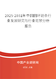 2025-2031年中國圓環鏈條行業發展研究與行業前景分析報告