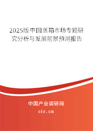 2025版中國蒸箱市場專題研究分析與發展前景預測報告