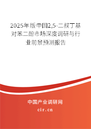 2025年版中國2,5-二叔丁基對苯二酚市場深度調研與行業前景預測報告