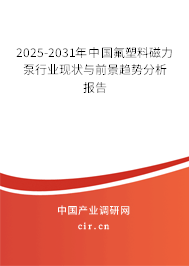 2025-2031年中國氟塑料磁力泵行業現狀與前景趨勢分析報告