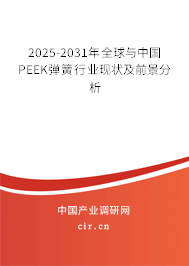 2025-2031年全球與中國PEEK彈簧行業現狀及前景分析