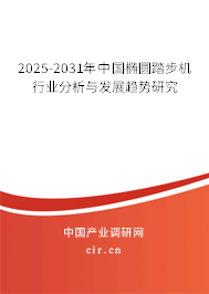 2025-2031年中國橢圓踏步機行業分析與發展趨勢研究