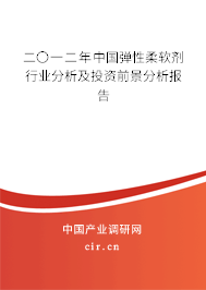 二〇一二年中國彈性柔軟劑行業分析及投資前景分析報告