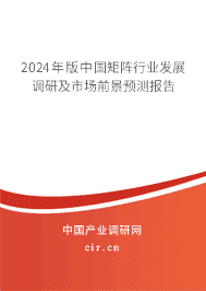2023年版中國矩陣行業發展調研及市場前景預測報告