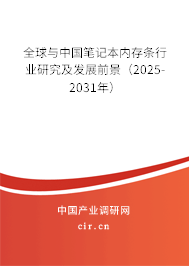 全球與中國筆記本內存條行業研究及發展前景（2025-2031年）