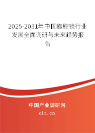 2025-2031年中國腹腔鏡行業發展全面調研與未來趨勢報告