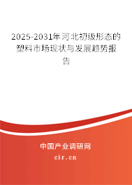 2025-2031年河北初級形態的塑料市場現狀與發展趨勢報告