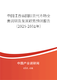 中國江西省國際貨代市場全面調研及發展趨勢預測報告（2025-2031年）