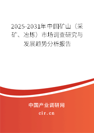 2025-2031年中國礦山（采礦、冶煉）市場調查研究與發展趨勢分析報告