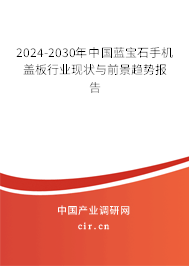 2024-2030年中國藍(lán)寶石手機(jī)蓋板行業(yè)現(xiàn)狀與前景趨勢報(bào)告