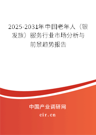 2025-2031年中國老年人（銀發族）服務行業市場分析與前景趨勢報告