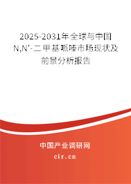 2025-2031年全球與中國N,N'-二甲基哌嗪市場現狀及前景分析報告
