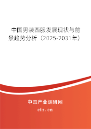 中國(guó)男裝西服發(fā)展現(xiàn)狀與前景趨勢(shì)分析（2025-2031年）