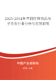 2025-2031年中國生鮮食品電子商務行業(yè)分析與前景趨勢