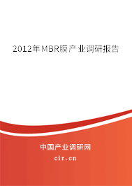2012年MBR膜產業調研報告