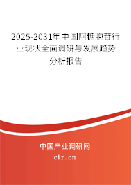 2025-2031年中國阿糖胞苷行業現狀全面調研與發展趨勢分析報告