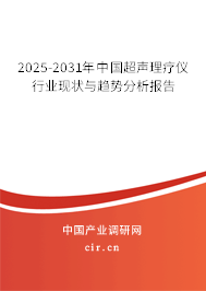2025-2031年中國超聲理療儀行業現狀與趨勢分析報告