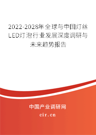 2022-2028年全球與中國燈絲LED燈泡行業(yè)發(fā)展深度調研與未來趨勢報告