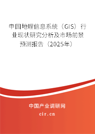 中國地理信息系統（GIS）行業現狀研究分析及市場前景預測報告（2025年）