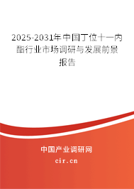 2025-2031年中國丁位十一內(nèi)酯行業(yè)市場調(diào)研與發(fā)展前景報告