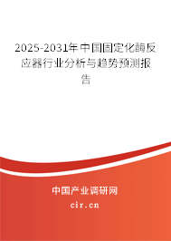 2025-2031年中國固定化酶反應器行業分析與趨勢預測報告