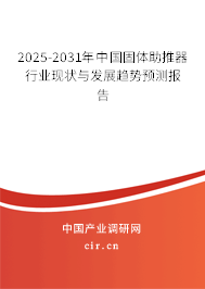 2025-2031年中國固體助推器行業現狀與發展趨勢預測報告