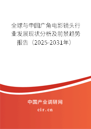 全球與中國廣角電影鏡頭行業發展現狀分析及前景趨勢報告（2025-2031年）