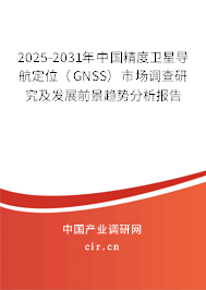 2025-2031年中國精度衛星導航定位（GNSS）市場調查研究及發展前景趨勢分析報告