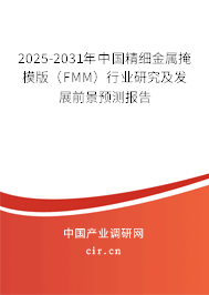 2025-2031年中國精細金屬掩模版（FMM）行業研究及發展前景預測報告
