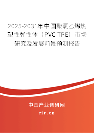 2025-2031年中國聚氯乙烯熱塑性彈性體（PVC-TPE）市場研究及發展前景預測報告