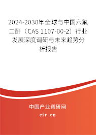 2024-2030年全球與中國六氟二酐（CAS 1107-00-2）行業發展深度調研與未來趨勢分析報告