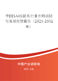 中國SAAS服務行業市場調研與發展前景報告（2025-2031年）
