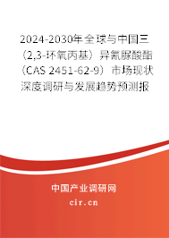 2024-2030年全球與中國三（2,3-環氧丙基）異氰脲酸酯（CAS 2451-62-9）市場現狀深度調研與發展趨勢預測報告