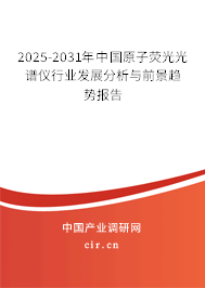 2025-2031年中國原子熒光光譜儀行業發展分析與前景趨勢報告