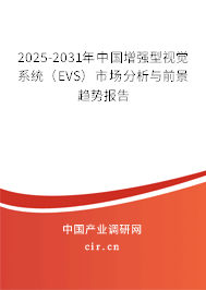 2025-2031年中國增強型視覺系統（EVS）市場分析與前景趨勢報告