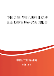 中國(guó)金屬切削機(jī)床行業(yè)標(biāo)桿企業(yè)戰(zhàn)略管理研究咨詢報(bào)告