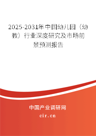 2023-2029年中國幼兒園（幼教）行業深度研究及市場前景預測報告