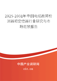 2025-2031年中國電纜故障檢測器和定位器行業研究與市場前景報告