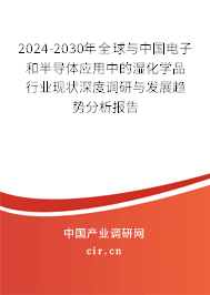 2024-2030年全球與中國電子和半導體應用中的濕化學品行業現狀深度調研與發展趨勢分析報告