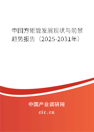中國方矩管發展現狀與前景趨勢報告（2025-2031年）