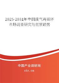 2025-2031年中國(guó)廢氣再循環(huán)市場(chǎng)調(diào)查研究與前景趨勢(shì)