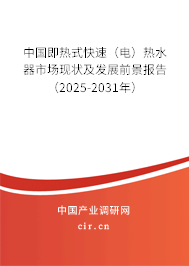 中國即熱式快速（電）熱水器市場現狀及發(fā)展前景報告（2025-2031年）