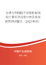 全球與中國快干型酸性玻璃膠行業現狀調查分析及發展趨勢預測報告（2025年版）