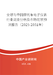 全球與中國摩托車電子儀表行業調查分析及市場前景預測報告（2025-2031年）