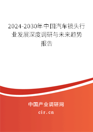 2024-2030年中國汽車鏡頭行業發展深度調研與未來趨勢報告