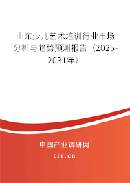山東少兒藝術培訓行業市場分析與趨勢預測報告（2025-2031年）