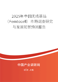 2025年中國無線基站（Femtocell）市場調查研究與發展前景預測報告