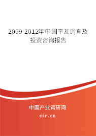 2009-2012年中國平瓦調查及投資咨詢報告