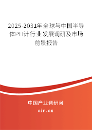 2025-2031年全球與中國半導體PH計行業發展調研及市場前景報告